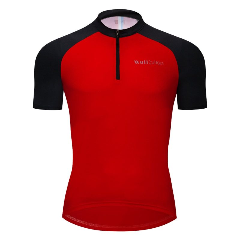 Solid Color Jersey Short Sleeve T-shirt for Cycling Running - Image 4