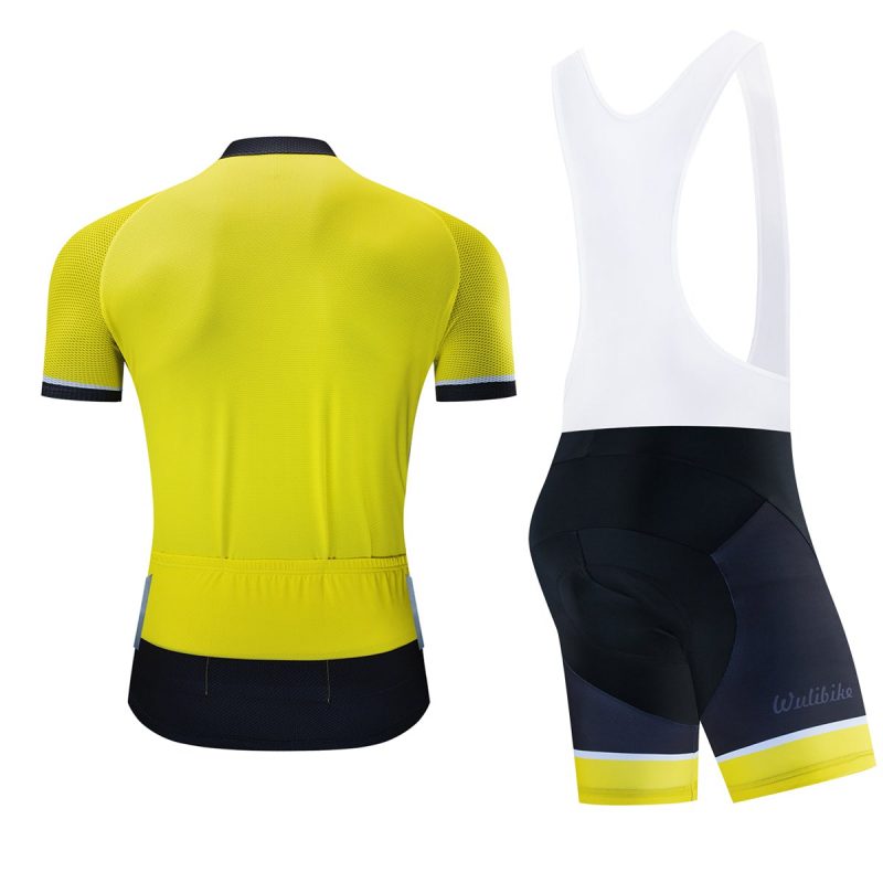 Cycling Kits Men Yellow - Image 2