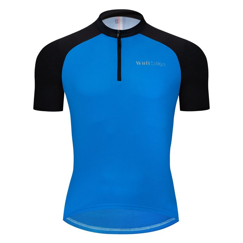 Solid Color Jersey Short Sleeve T-shirt for Cycling Running - Image 2