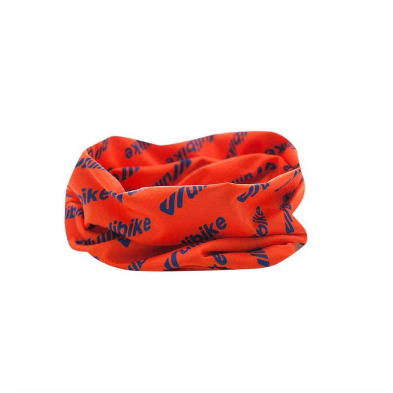 Multi-Purpose Bandanas Orange Wulibike Big Logo - Image 2