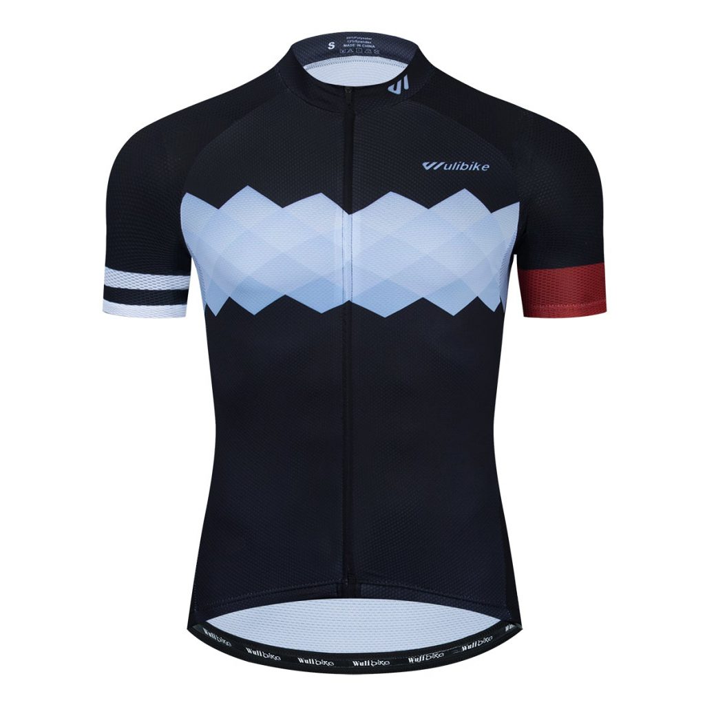 Retro Cycling Jersey Black