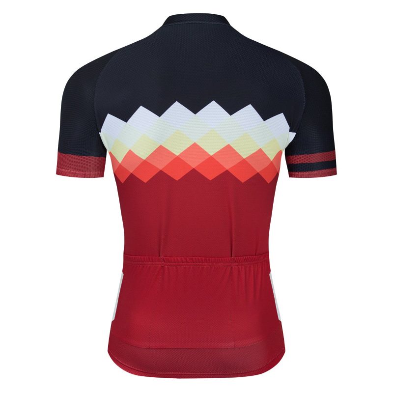Retro Cycle Jersey Goji Berry - Image 2