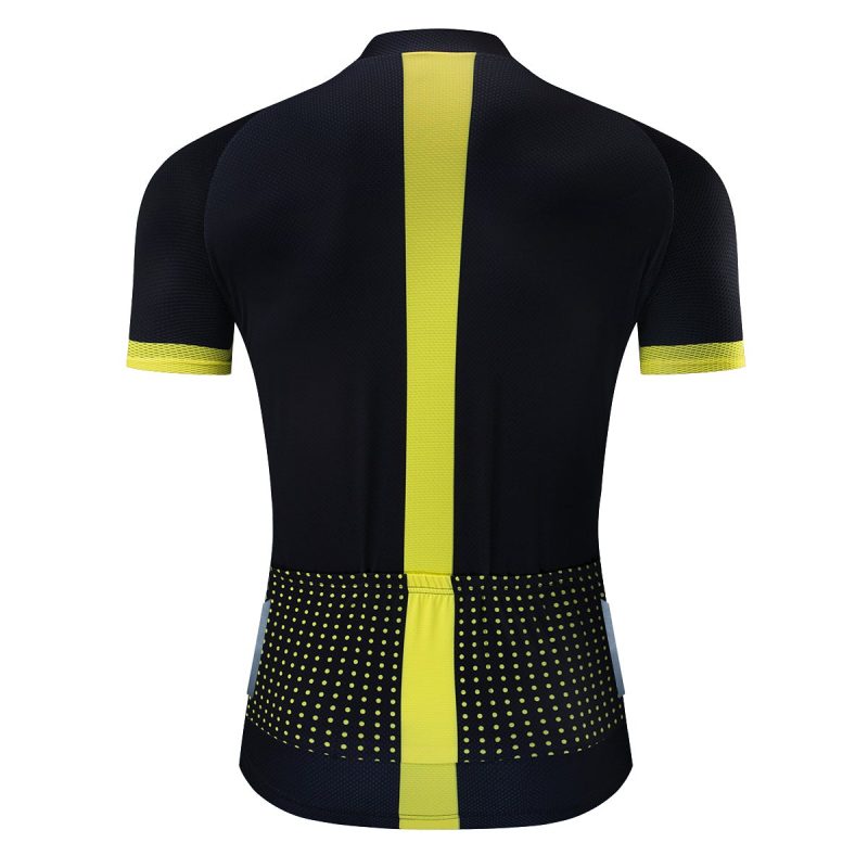 Cycling Kits Men Yellow Polka Dot - Image 6
