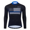 wulibike-America Flag-Long Sleeve-bike Jersey-men-01