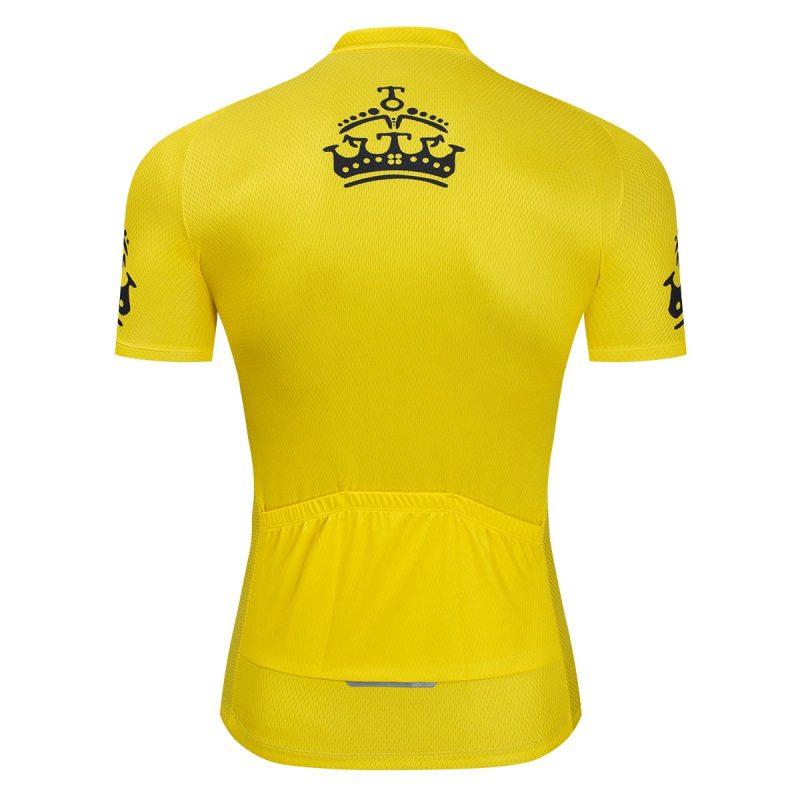 Cycling Jersey Yellow/Slogan - Image 2