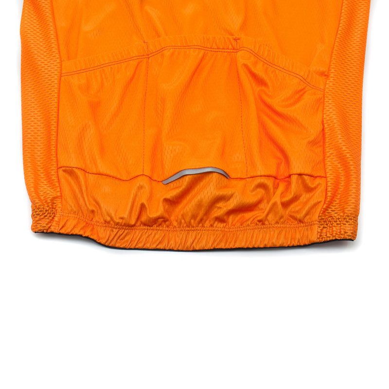 Cycling Jersey Orange/Slogan - Image 9