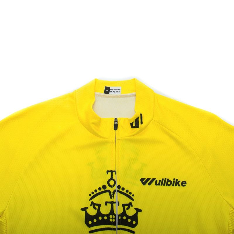 Cycling Jersey Yellow/Slogan - Image 3