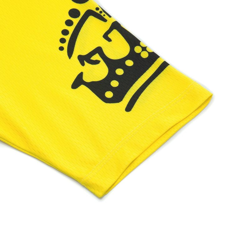 Cycling Jersey Yellow/Slogan - Image 6