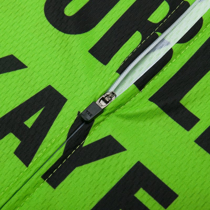Cycling Jersey Green/Slogan - Image 5
