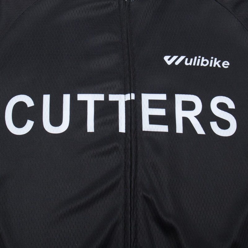Cutters No.34 Bicycle Shirts Jersey for Men's Sleeve Short Black - Image 5