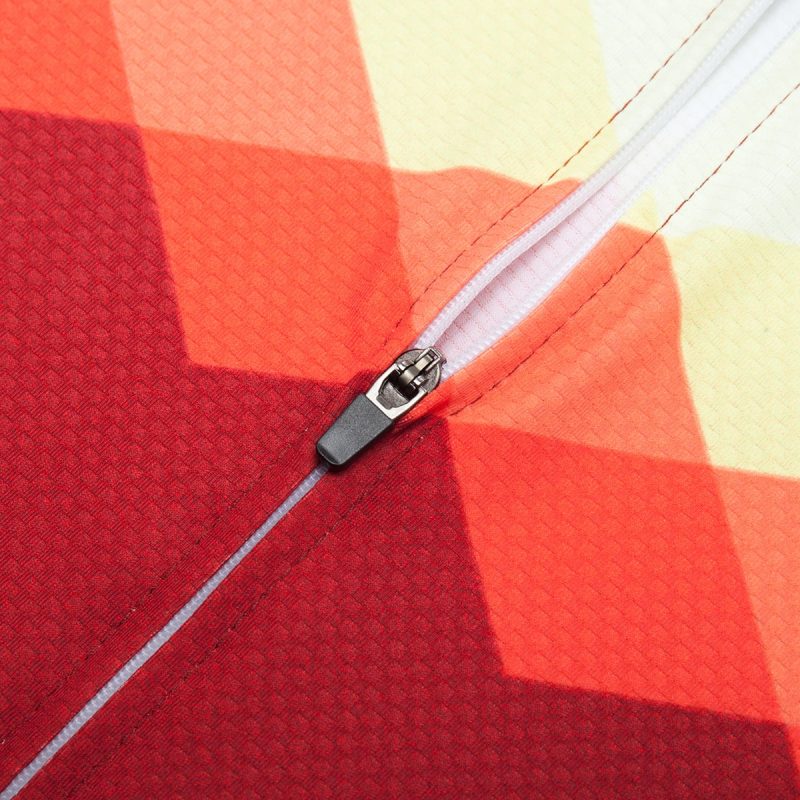 Retro Cycle Jersey Goji Berry - Image 6