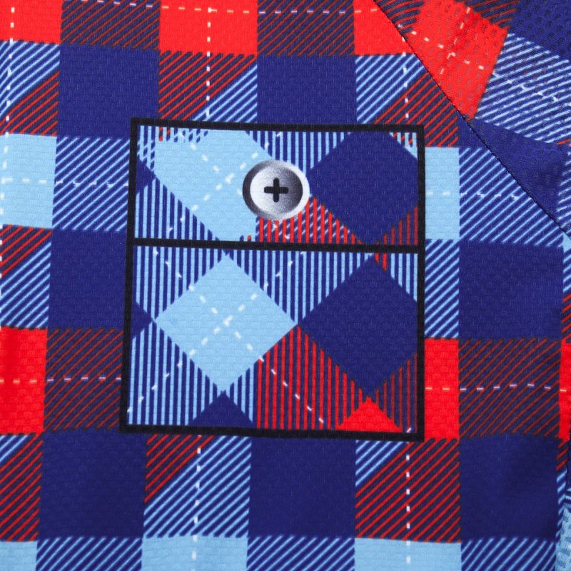 Retro Cycle Jersey Classic Plaid Red - Image 5