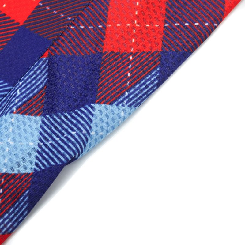 Retro Cycle Jersey Classic Plaid Red - Image 8