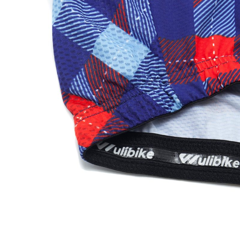 Retro Cycle Jersey Classic Plaid Red - Image 9