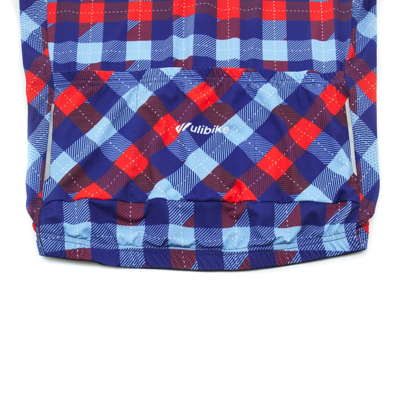Retro Cycle Jersey Classic Plaid Red - Image 10