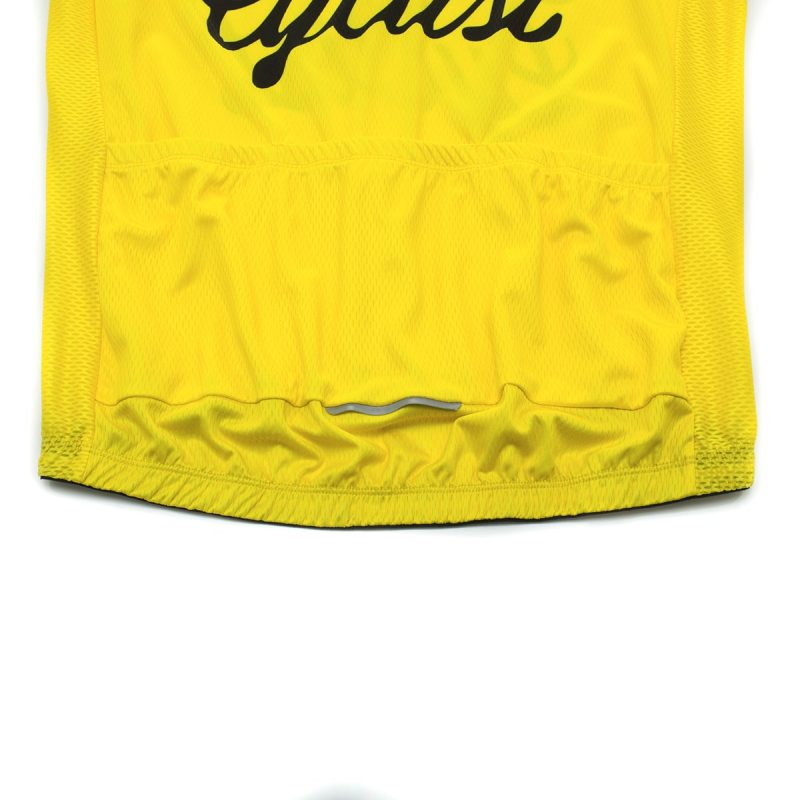 Cycling Jersey Yellow/Slogan - Image 7