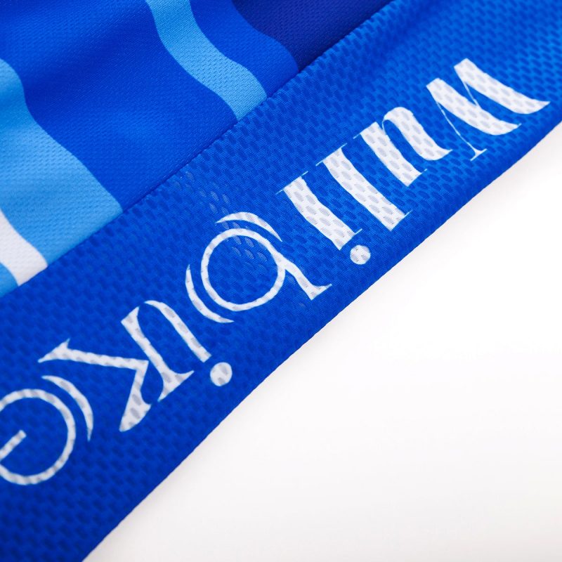 Simple Blue Cycling Jersey Long Sleeve - Image 8