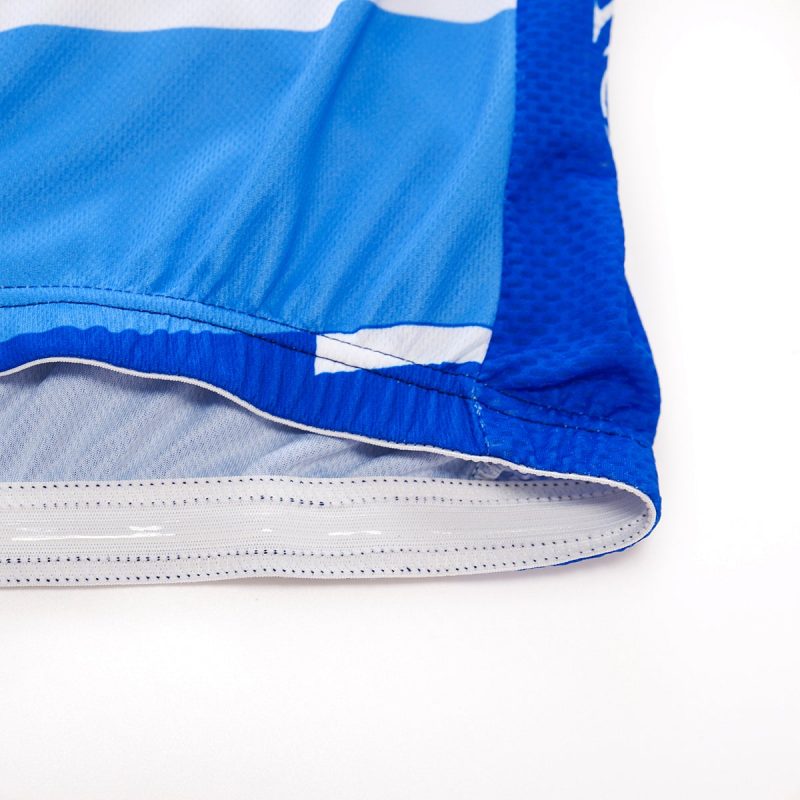 Simple Blue Cycling Jersey Long Sleeve - Image 9