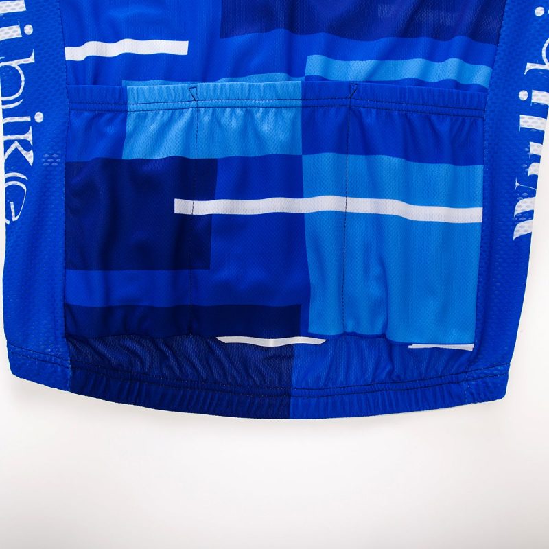 Simple Blue Cycling Jersey Long Sleeve - Image 10