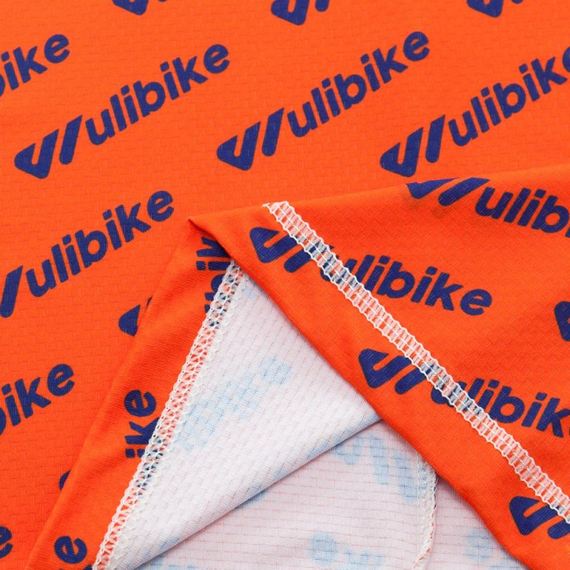 Multi-Purpose Bandanas Orange Wulibike Big Logo - Image 5