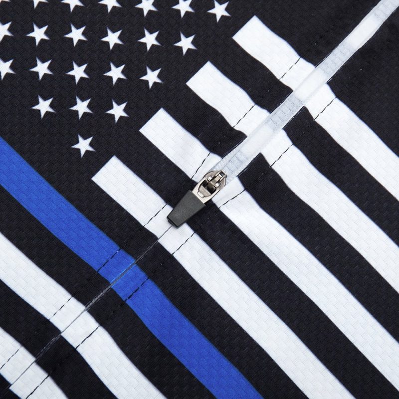 Cycle Jersey USA Flag Blue - Image 5
