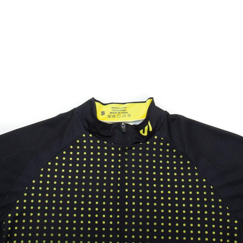 Cycling Kits Men Yellow Polka Dot - Image 7
