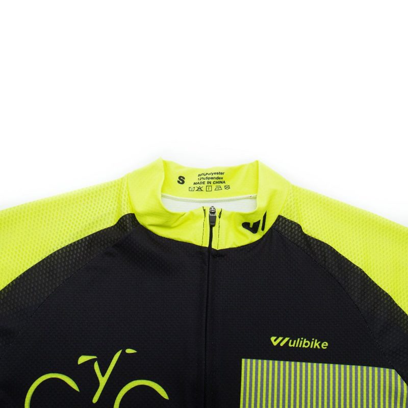 Cycle Jersey Yellow Bicycle Icon - Image 3