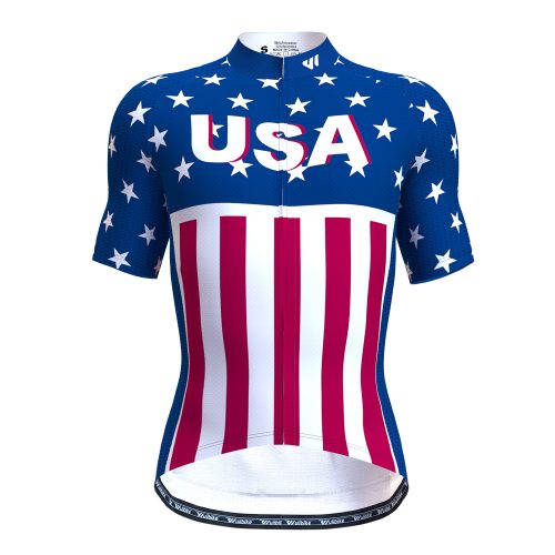 Men Short Sleeve Jersey USA Flag