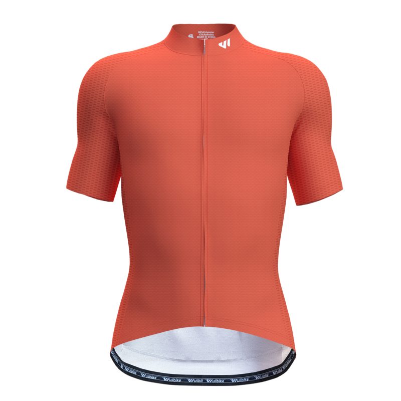wulibike-men-bike-jersey-sleeve-short-sleeve-Living Coral M10080-front
