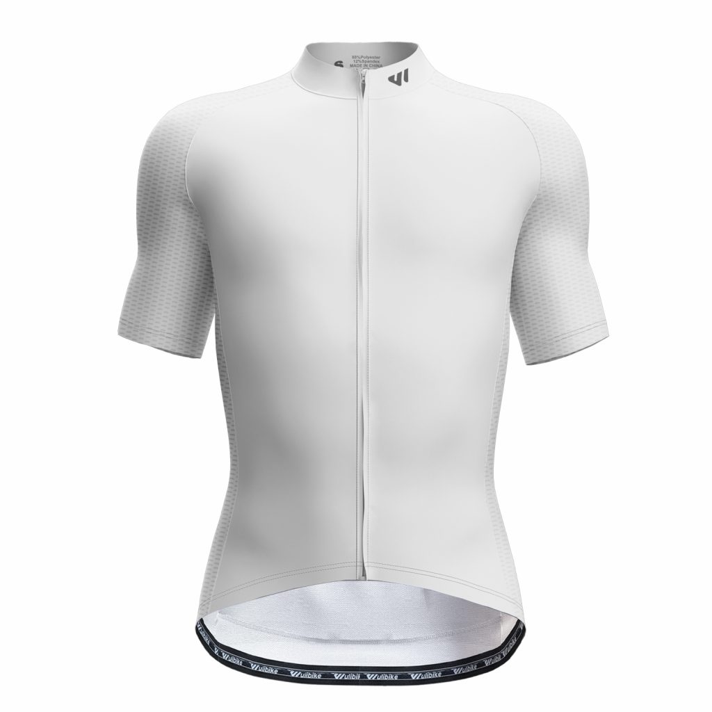 wulibike-men-bike-jersey-sleeve-short-sleeve-white M10084-front