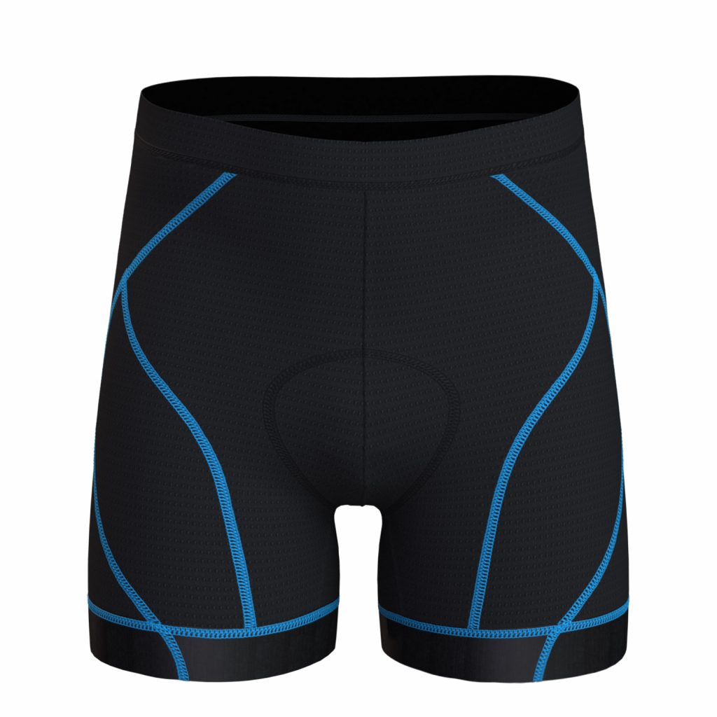 wulibike men's cycling underwear blueline M2010-front
