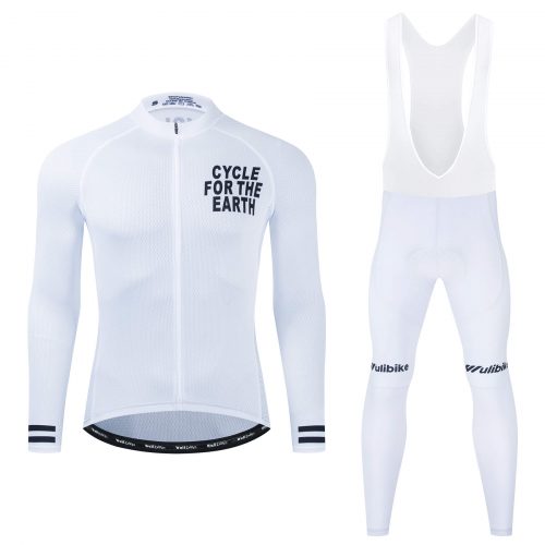 Cycling Kit Long Sleeve White