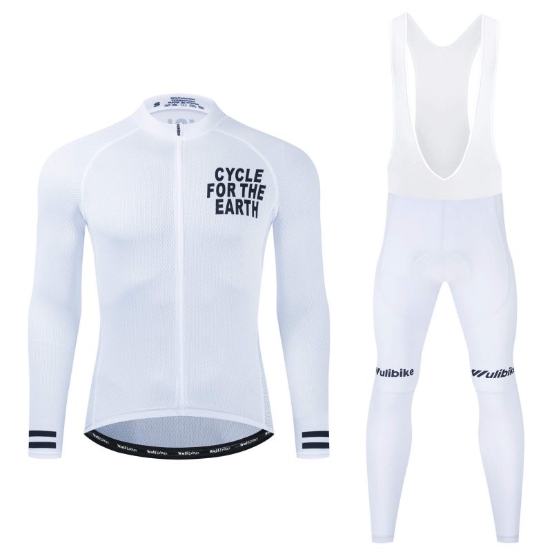 Cycling Kit Long Sleeve White