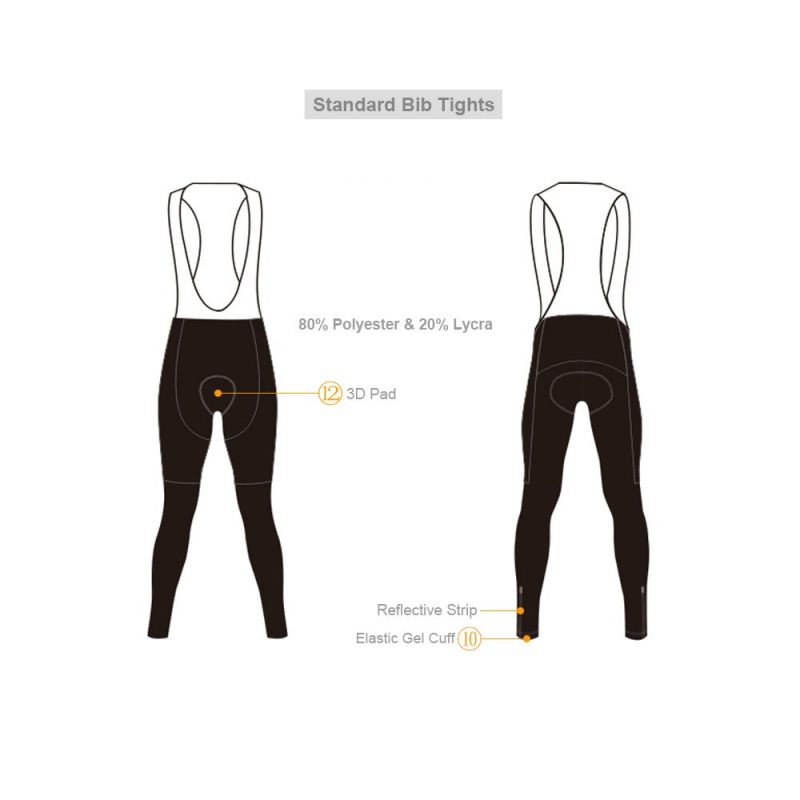 Custom Cycling Thermal Bib Pants - Image 2