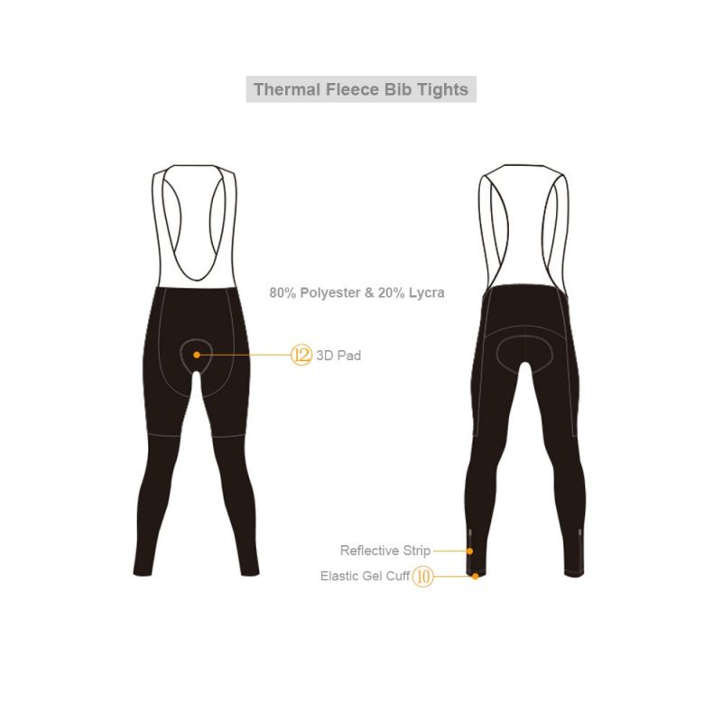Custom Cycling Thermal Bib Pants - Image 3
