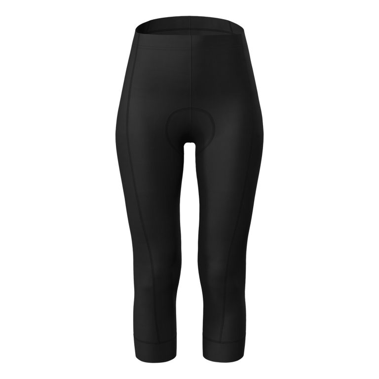 wulibike women cycling cropped tights black W2003-front