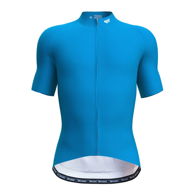 wulibike cyclist jersey Brilliant Blue M1004-front