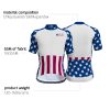 wulibike men usa flag cycling jersey short sleeve M10013-deta