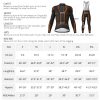 wulibike men's TRON long sleeve cycling kit orange 3133+3169-size