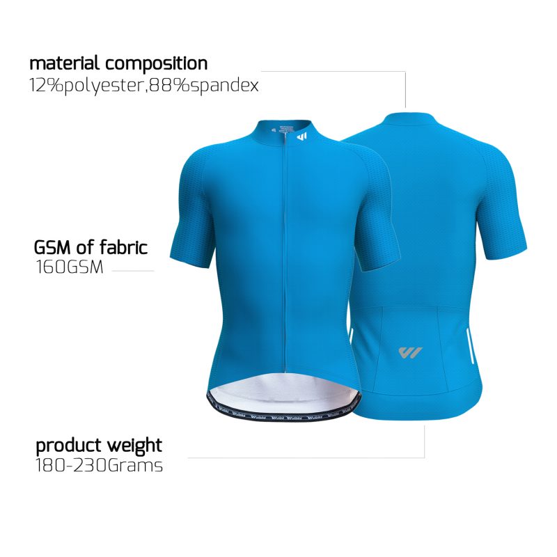 wulibike mens cycling jersey short sleeve brilliant blue M1004-data