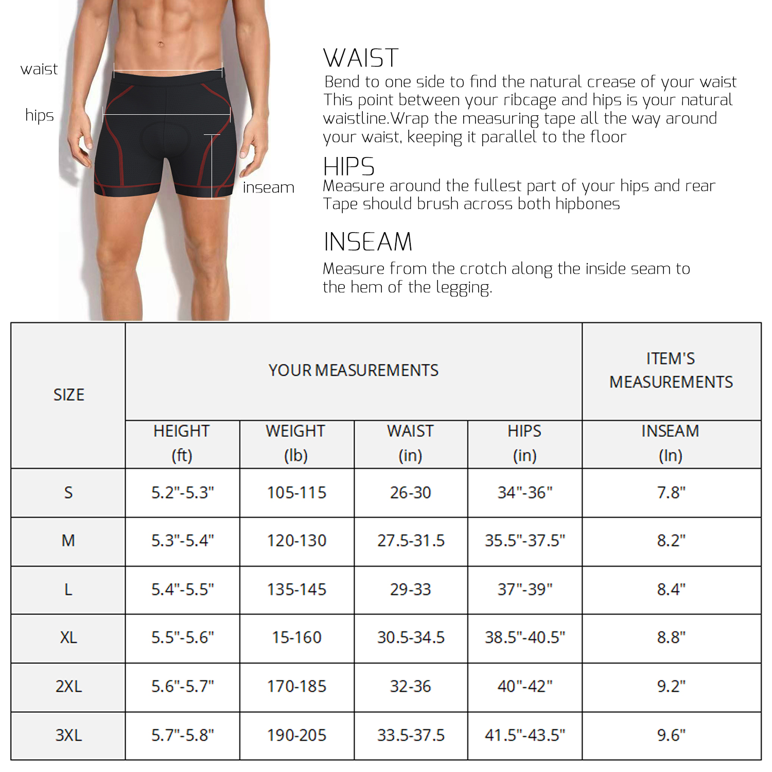 Mens Cycling Underwear with Padded- Wulibike