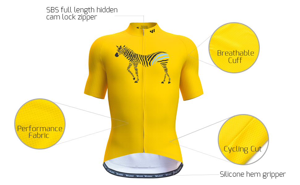 wulibike men's funky cycling kit short sleeve M10082-description1