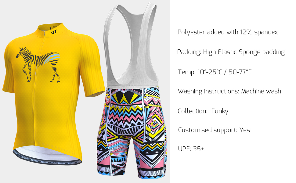 wulibike men's funky cycling kit short sleeve M10082+M2014-description2