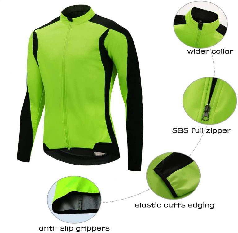wulibike men's jacket green 3022-details