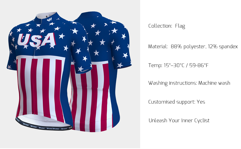 wulibike usa flag cycling jersey men's M10021-description2