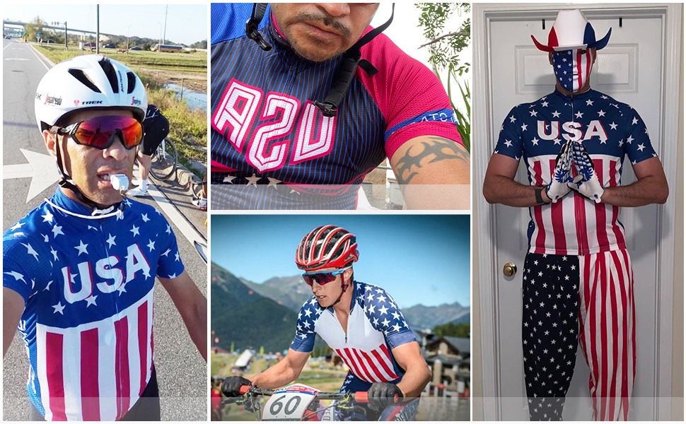 wulibike usa flag cycling jersey men's M10021-description3