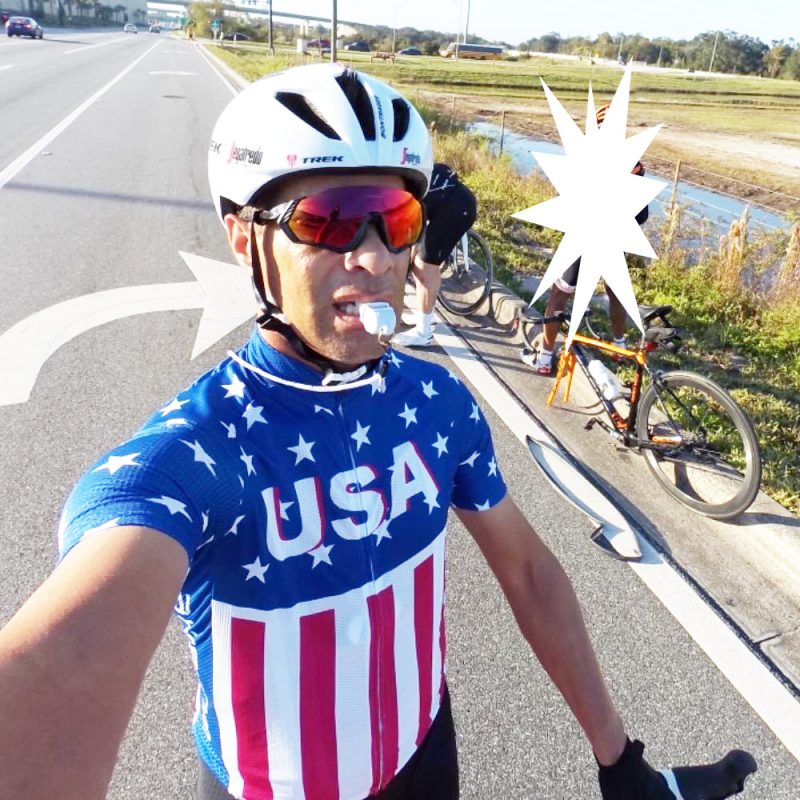 wulibike usa flag cycling jersey men's M10021-live view