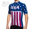 wulibike usa flag cycling jersey men's M10021-model show