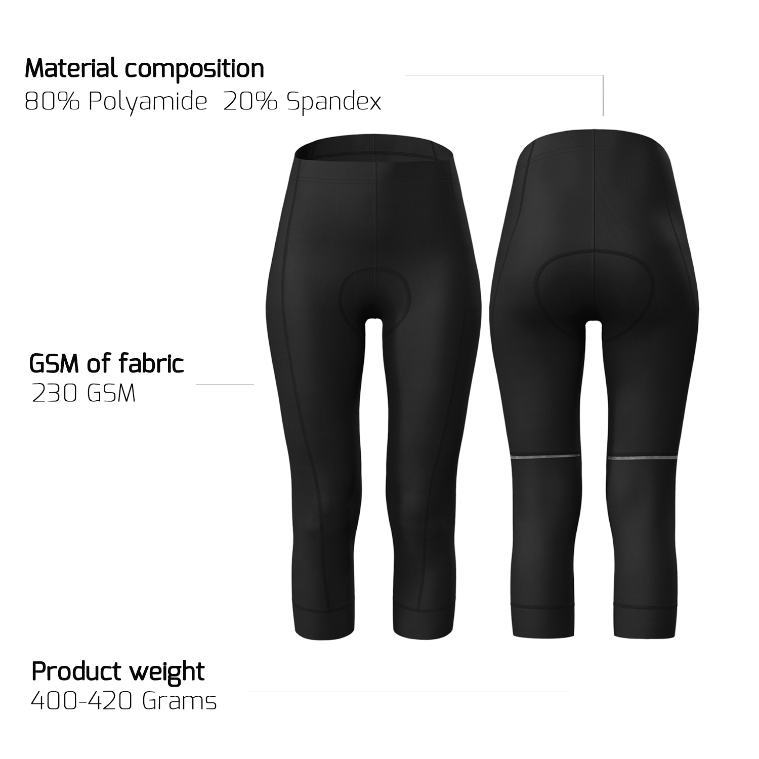 Black Cycling Pants & Tights.