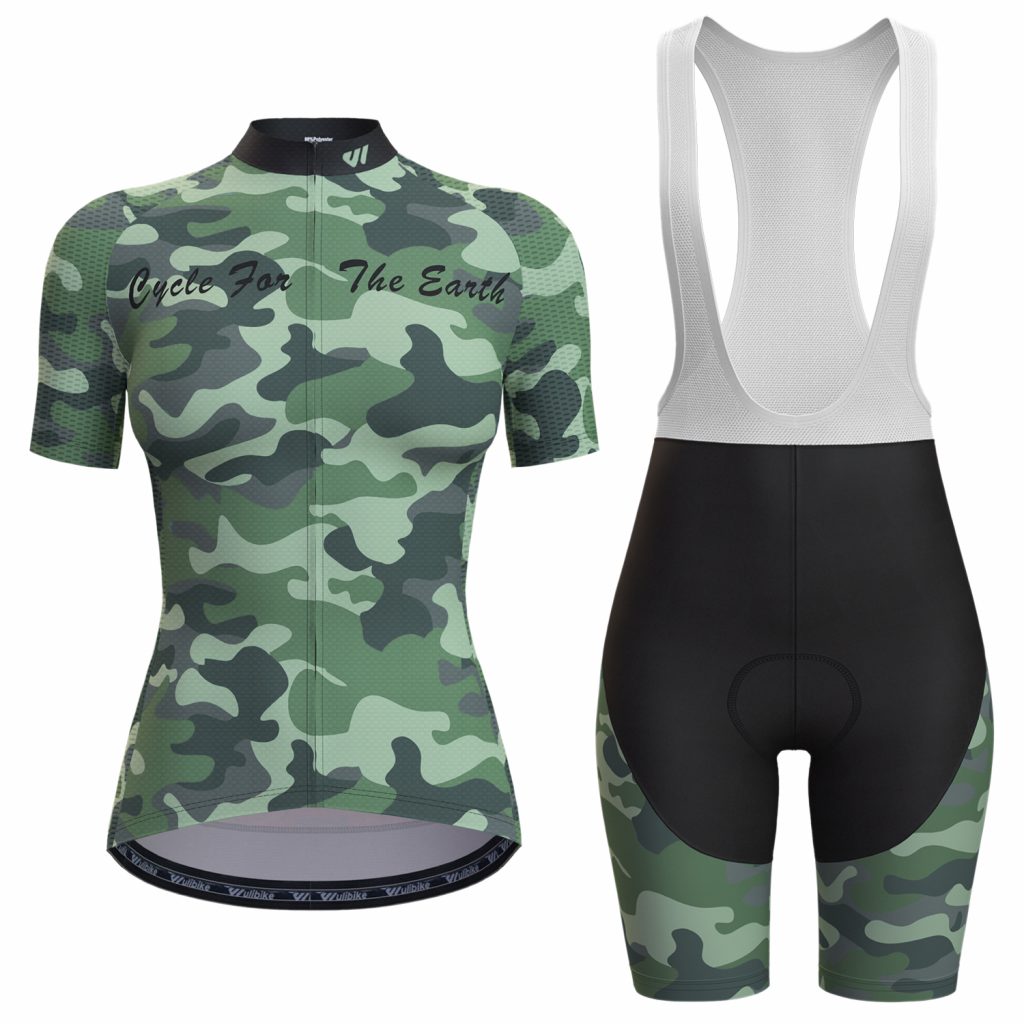 wulibike women's short sleeve cycling kit W300100-front